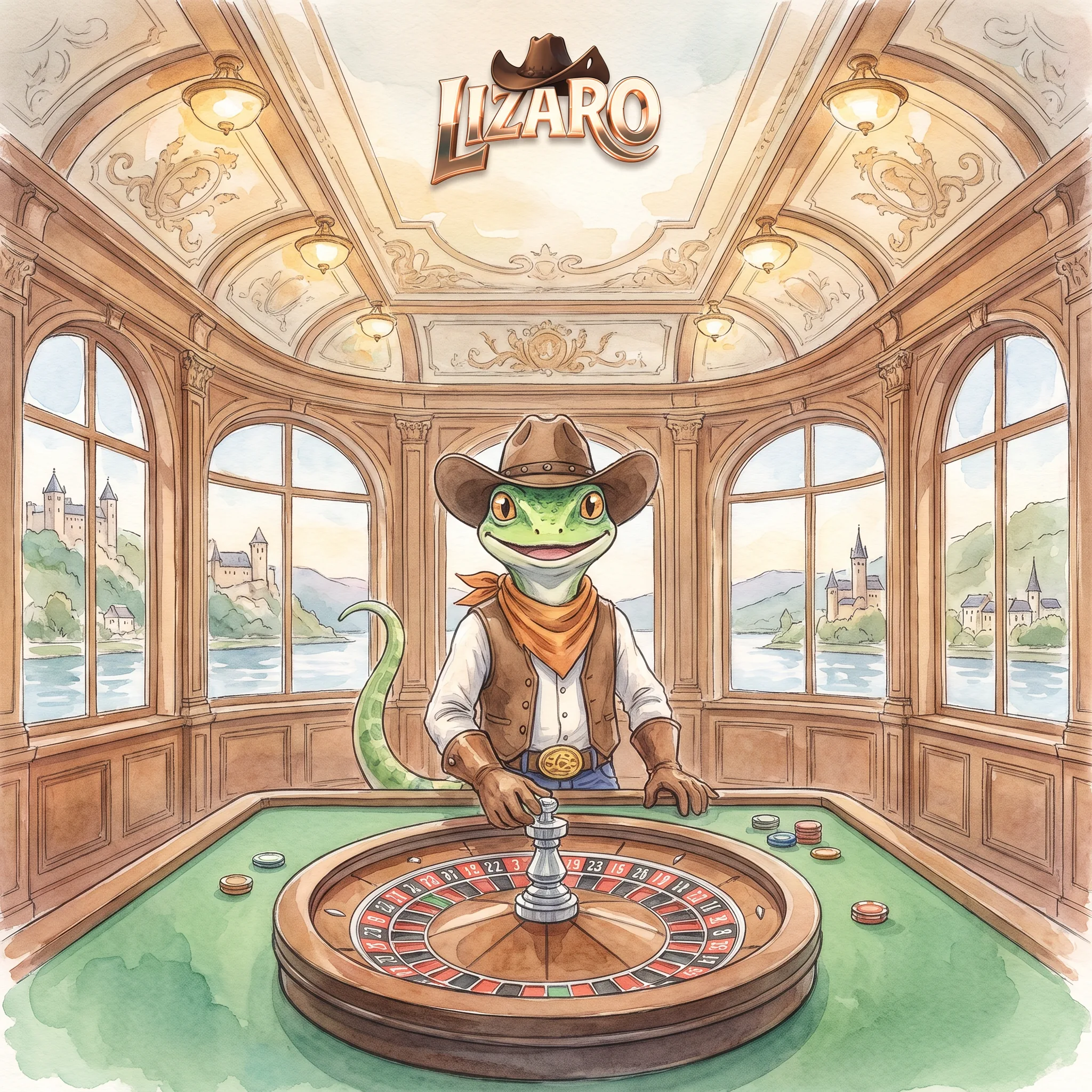 Live-Casino von Lizaro im Rheinmotiv